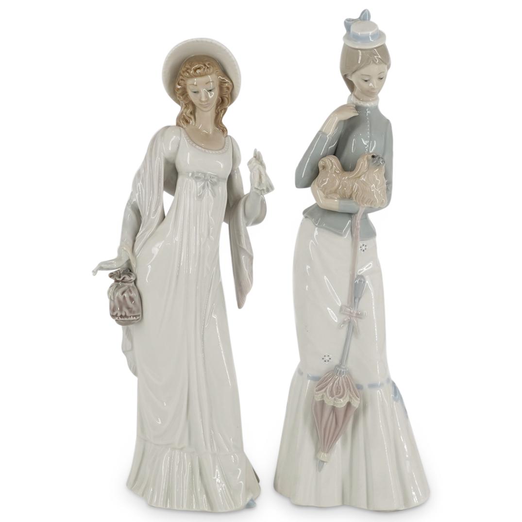 (2 Pc) Lladro Victorian Porcelain Figurines (1 of 10)