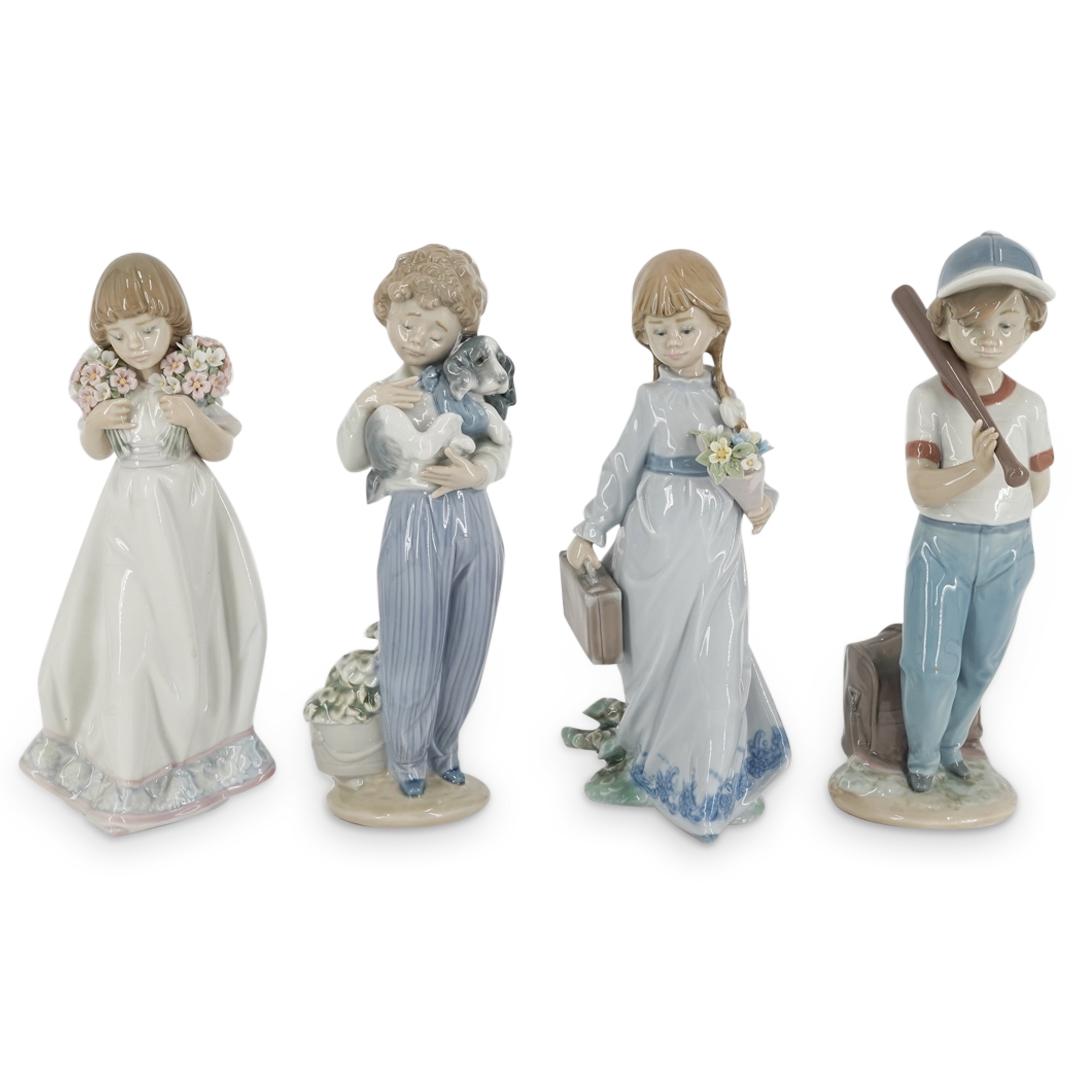 (4 Pc) Group of Lladro Porcelain Figurines (1 of 6)