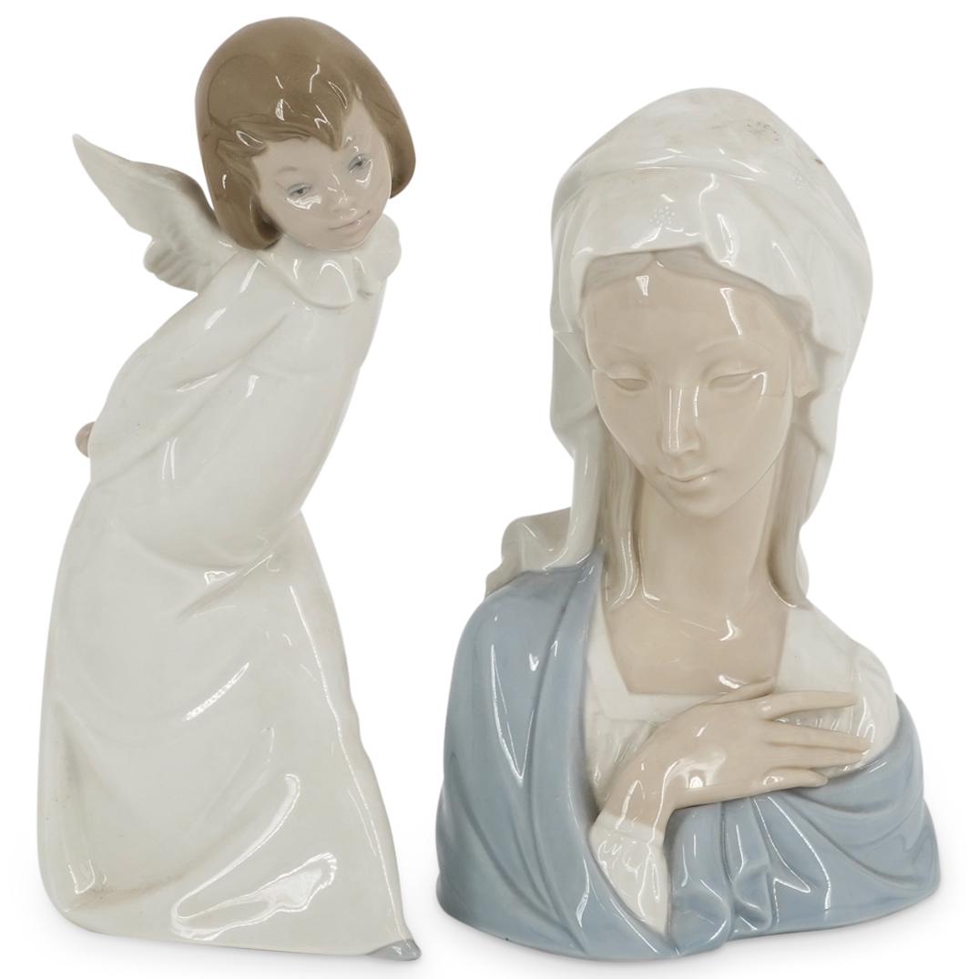 (2 Pc) Lladro Porcelain Figures (1 of 5)