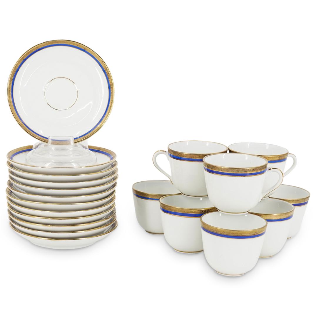 Italian Richard Ginori "Palermo Blue" Demitasse Coffee Set (1 of 5)