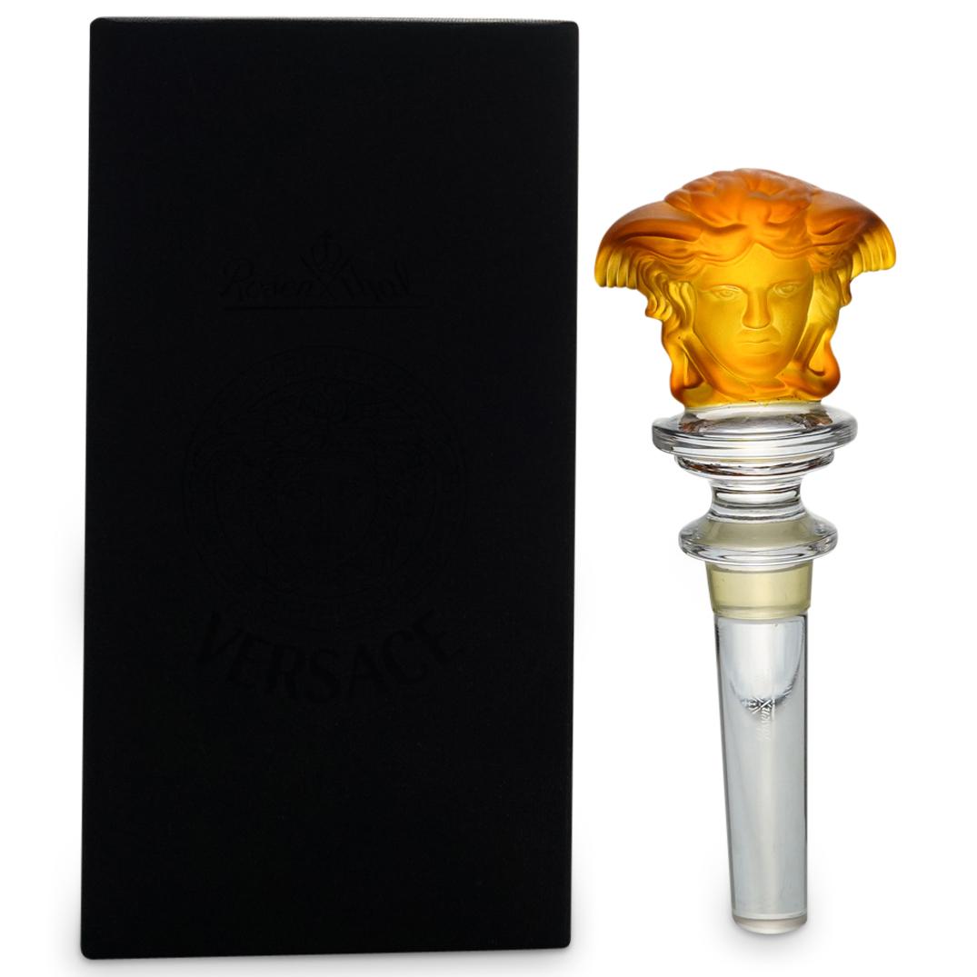 Rosenthal Versace Amber Medusa Stopper (1 of 4)