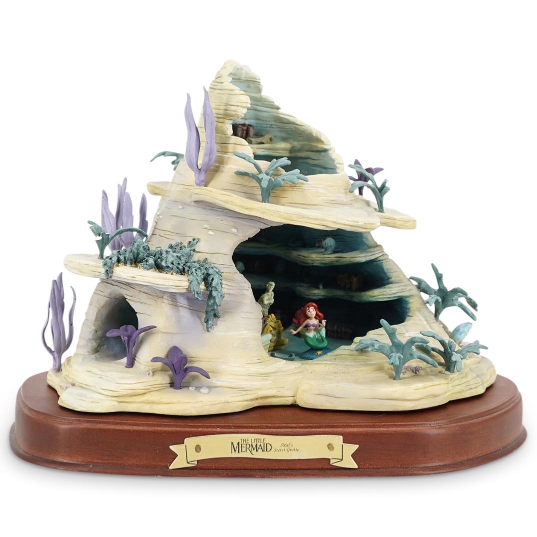 Limited Disney The Little Mermaid "Ariel's Secret Grotto" Figurine: TITLE: Limited edition Disney The Little Mermaid "Ariel's Secret Grotto" figurine. SERIAL:# 11K-41235-0 MAKER: Disney. EDITION: Enchanted Places. Hand engraved serial number# AGAA 555 DIMENSION: H: 8"