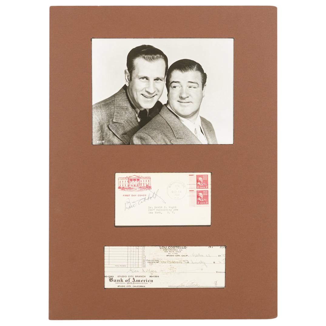 Abbott & Costello Signed Document Set (1 of 10)