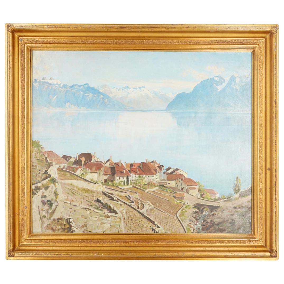 Robert Edouard Chapallaz (Swiss 1885-1962) Mountain Landscape Oil on Canvas (1 of 6)