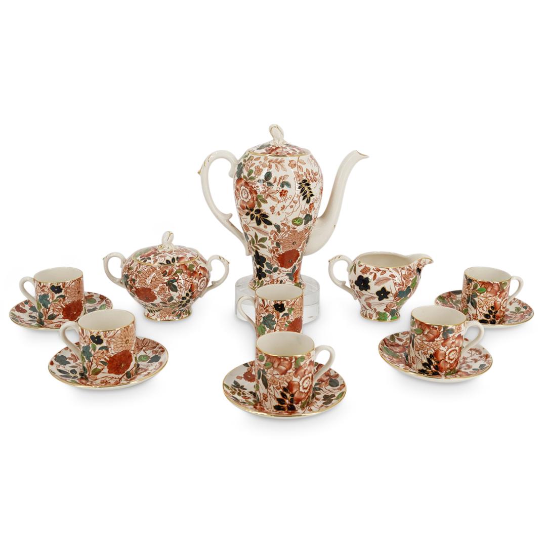 (14Pc) Royal Cauldon "Bittersweet" Porcelain Tea Set (1 of 8)