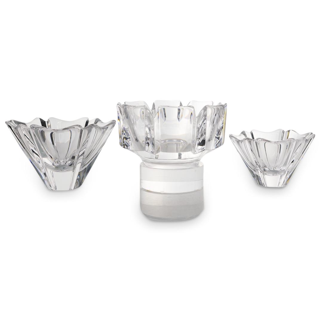(3Pc) Orrefors Crystal Bowls (1 of 4)