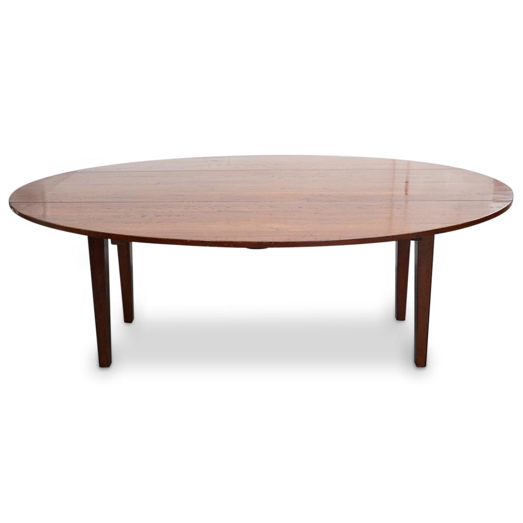 Antique Pennsylvanian Cherry Wood Drop Leaf Dining Table (1 of 8)