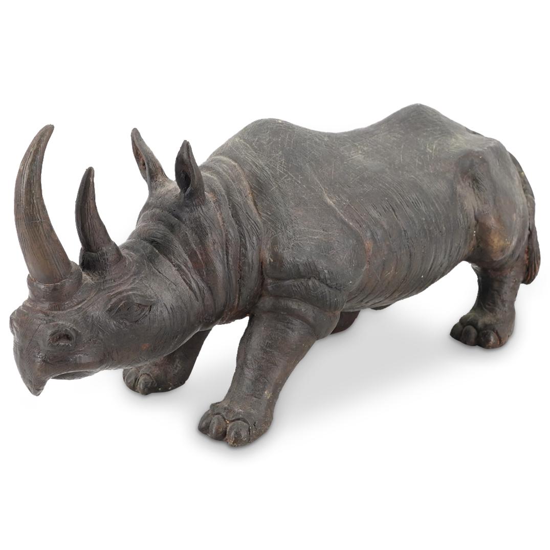 Bronze Rhinoceros Sculpture (1 of 5)