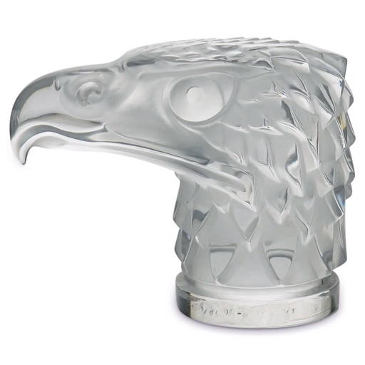Lalique Crystal Eagle Head