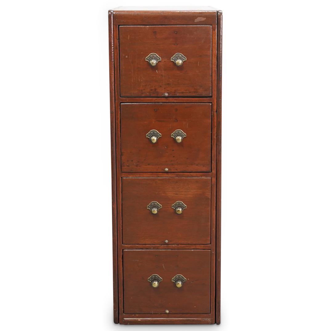 Antique Wooden Filing Cabinet (1 of 7)