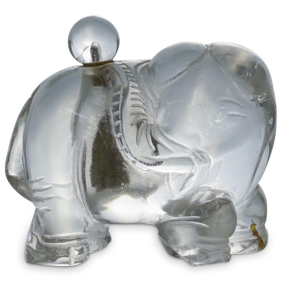 Antique Rock Crystal Snuff Bottle (1 of 4)