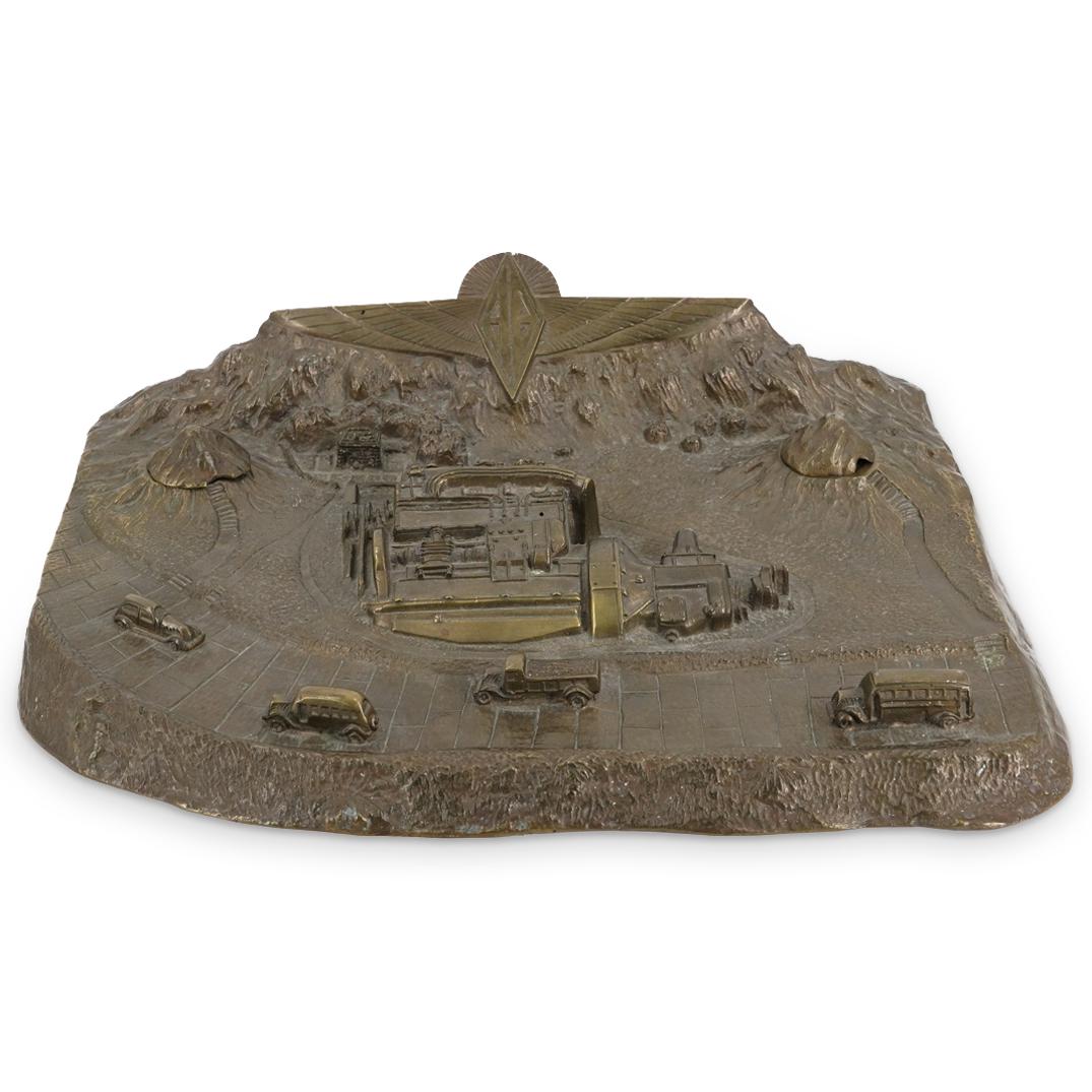 Art Deco Industrial Bronze Inkwell (1 of 7)