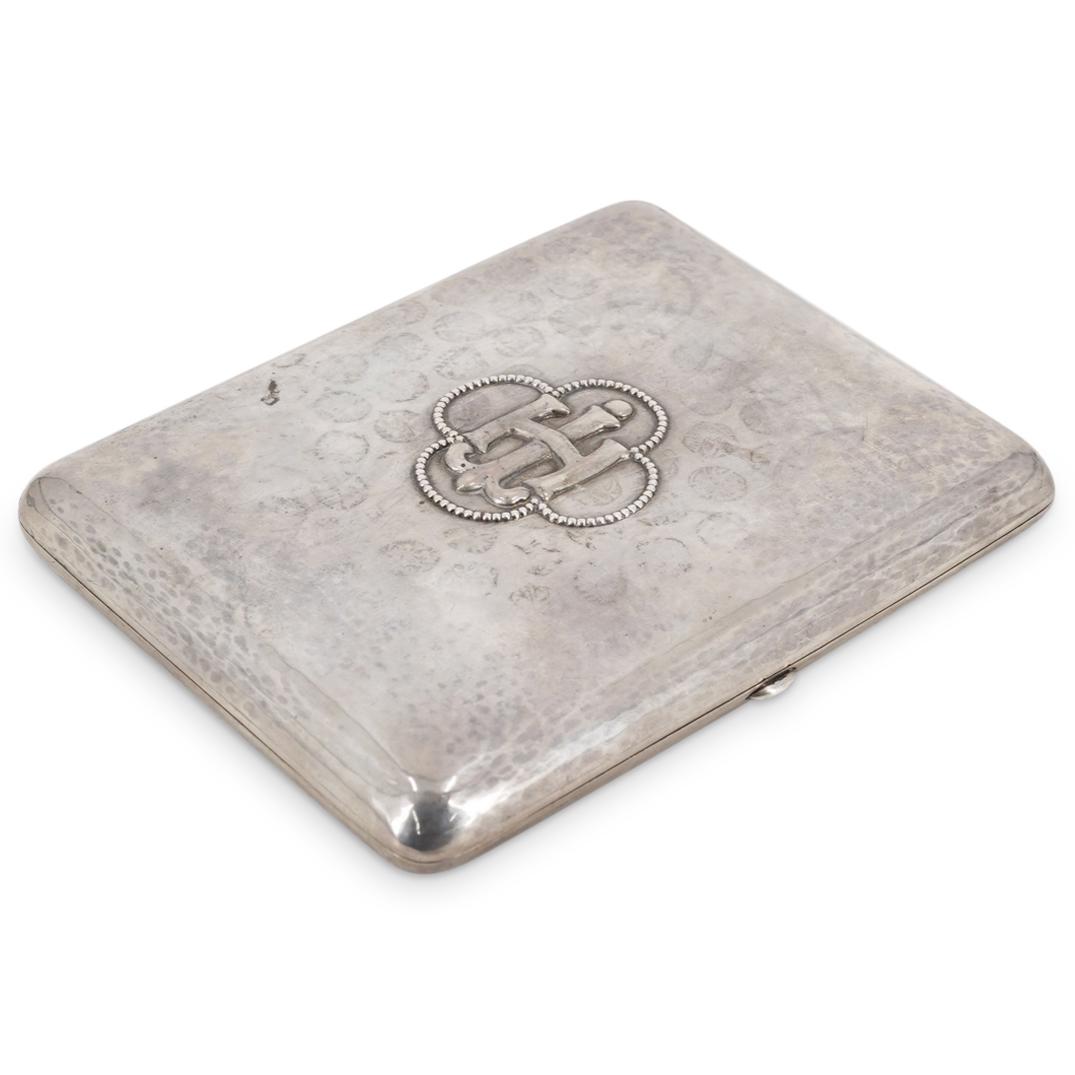 Evald Nielsen Hammered 830 Silver Cigarette Case (1 of 7)
