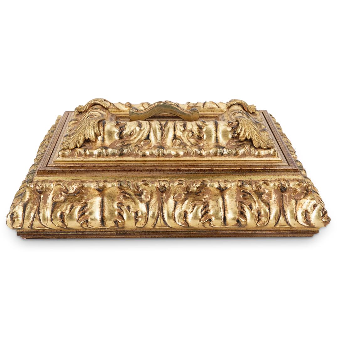 Maitland Smith Style Gilt Foliage Form Box (1 of 4)