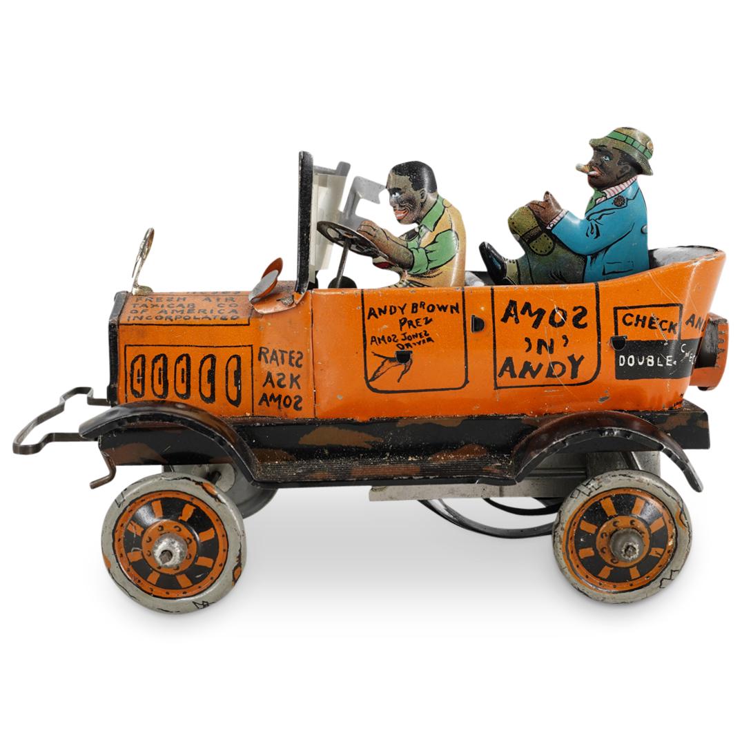 Louis Marx Amos & Andy Fresh Air Taxi Tin Toy (1 of 8)