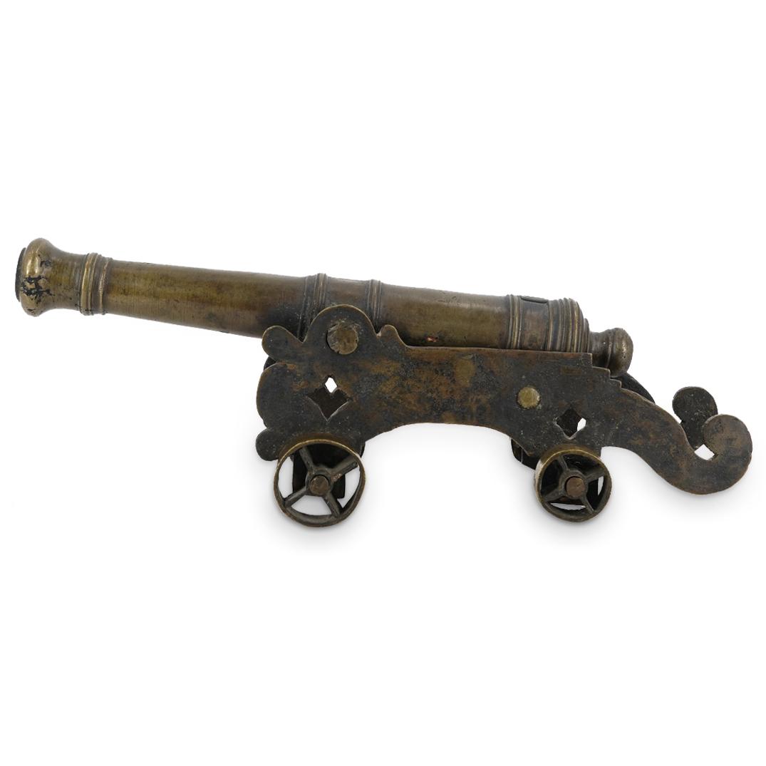 Antique Bronze Model Cannon (1 of 7)