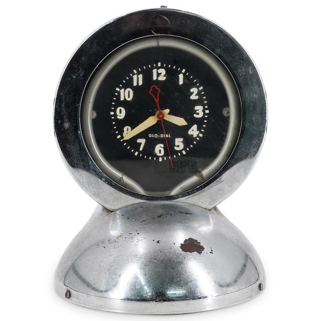 Glo-Dial Clock Co. Chrome Neon Clock (1 of 4)