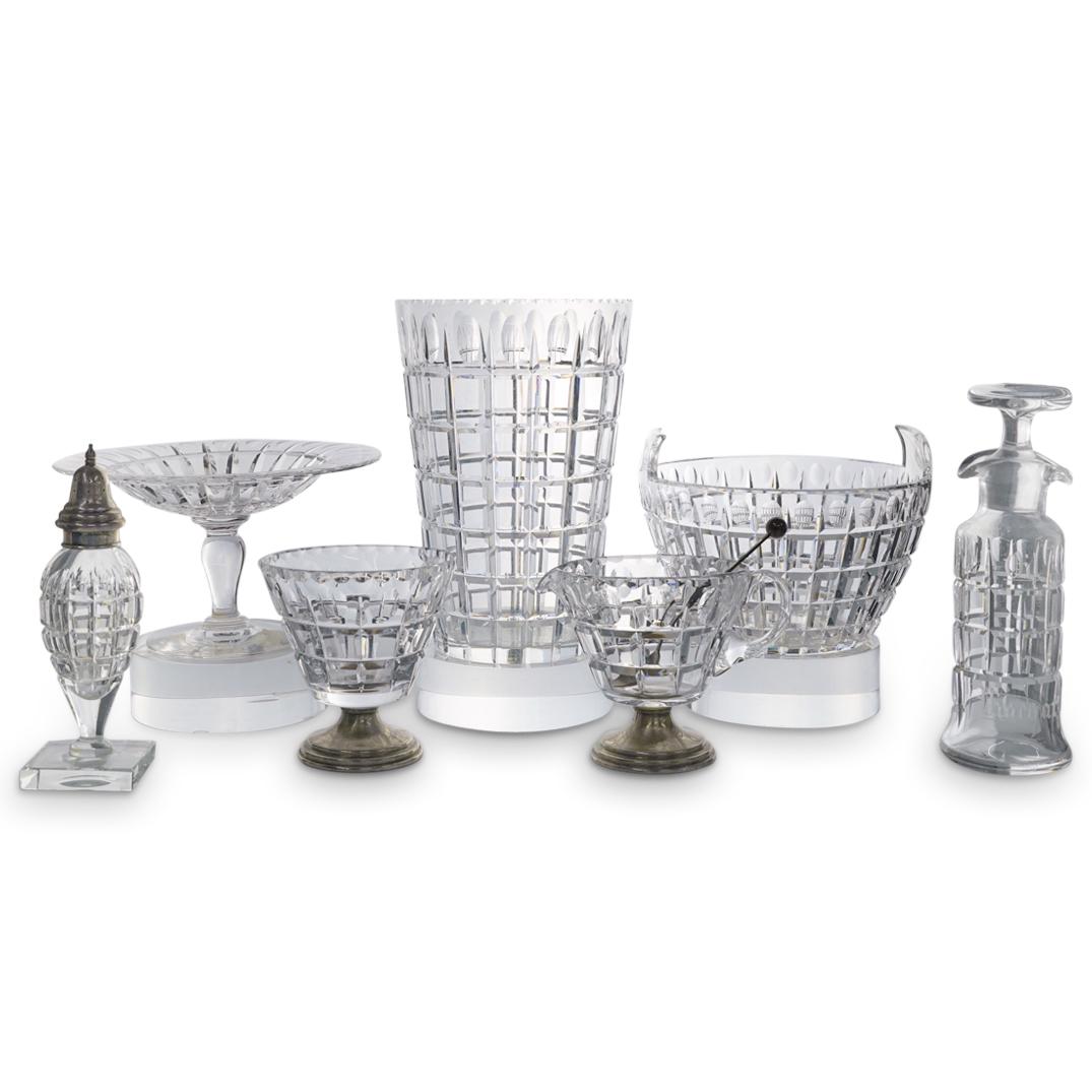 (7Pc) Hawkes "Vernay" Sterling & Crystal Table Articles (1 of 8)