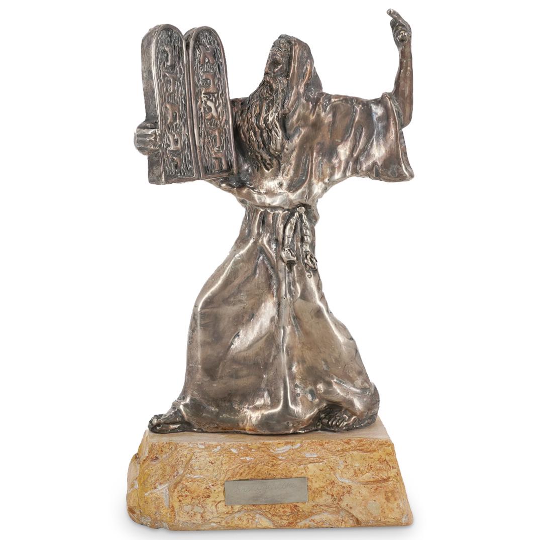 Isaac Jeheskel Sterling Overlaid Moses Sculpture (1 of 4)