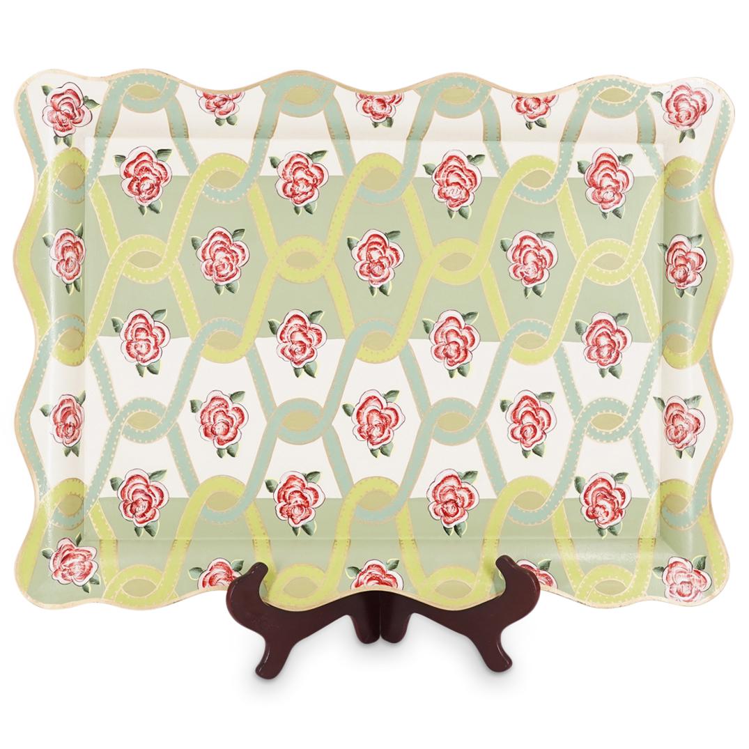 MacKenzie-Childs Large "Really Rosy" Tray (1 of 5)