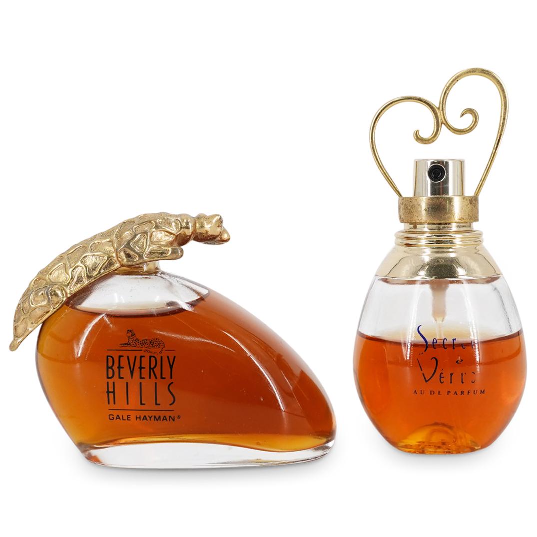 (2 Pc) Weil "Secret de Venus" & Beverly Hills "Glamour" Perfume Bottles (1 of 4)