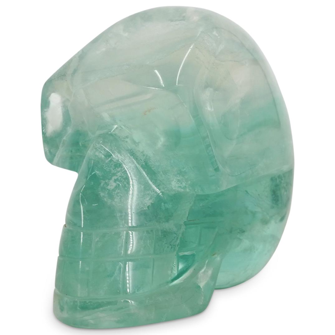 Green Quartz Carved Skull (1 of 4)