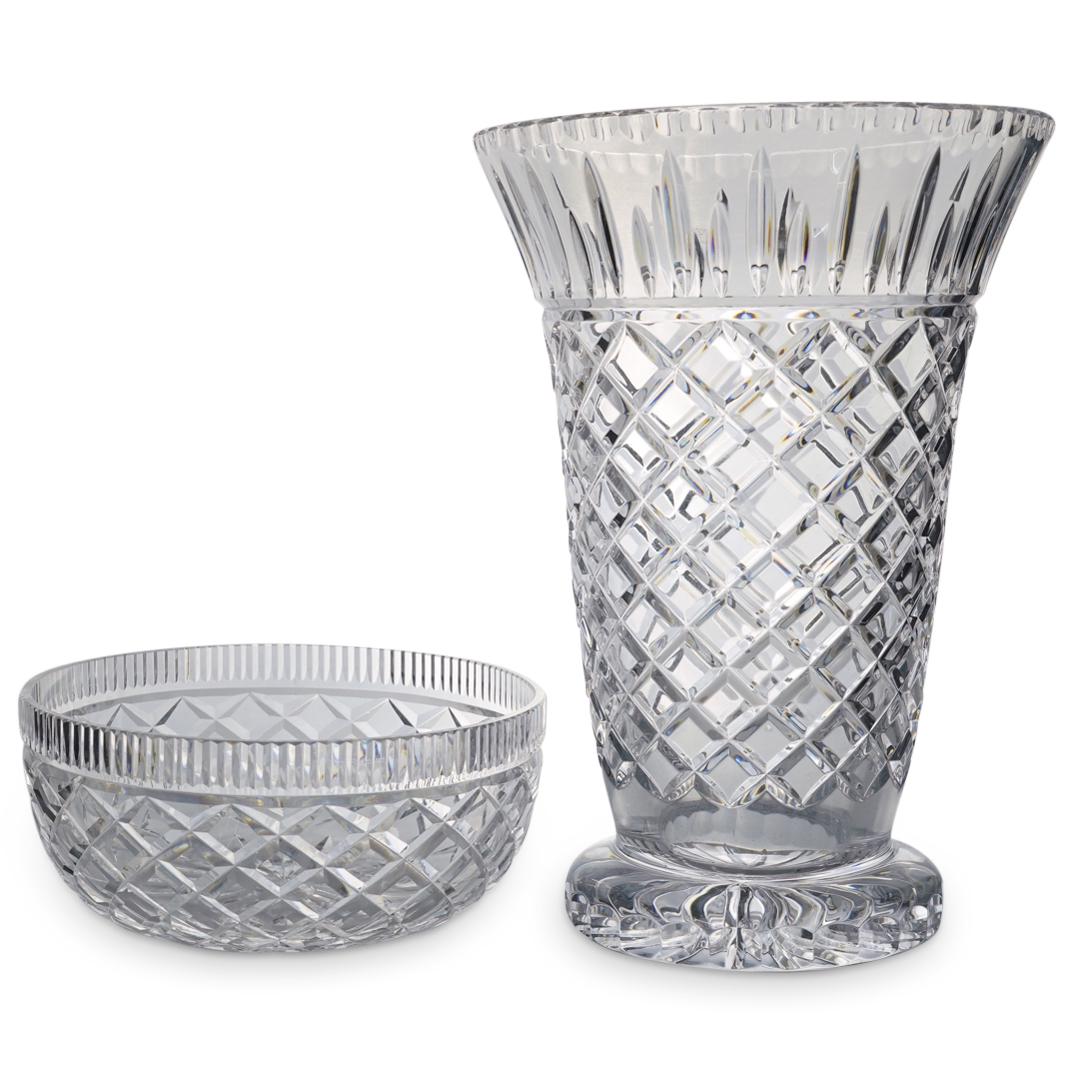Waterford Crystal Cut Vase & Centerpiece Bowl (1 of 8)