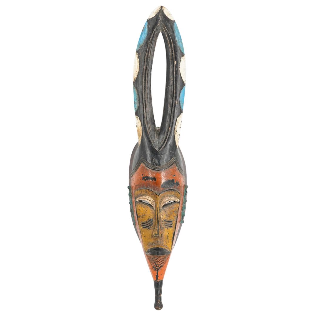 African Hand Carved Wooden Tribal Mask (1 of 4)
