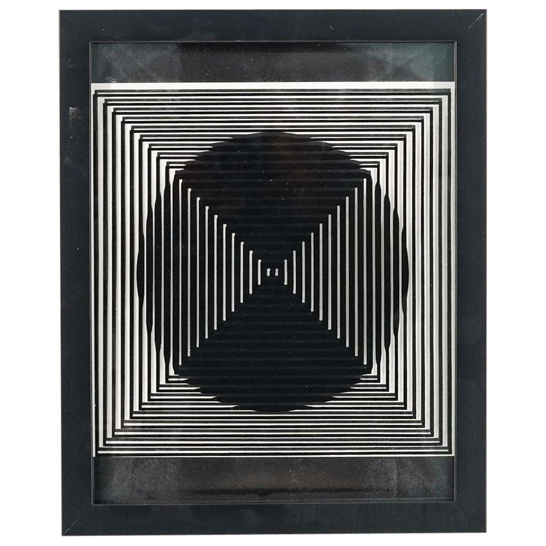 Victor Vasarely (Hungarian, 1906) "Cinetiques" Optical 3D Wall Sculpture (1 of 5)