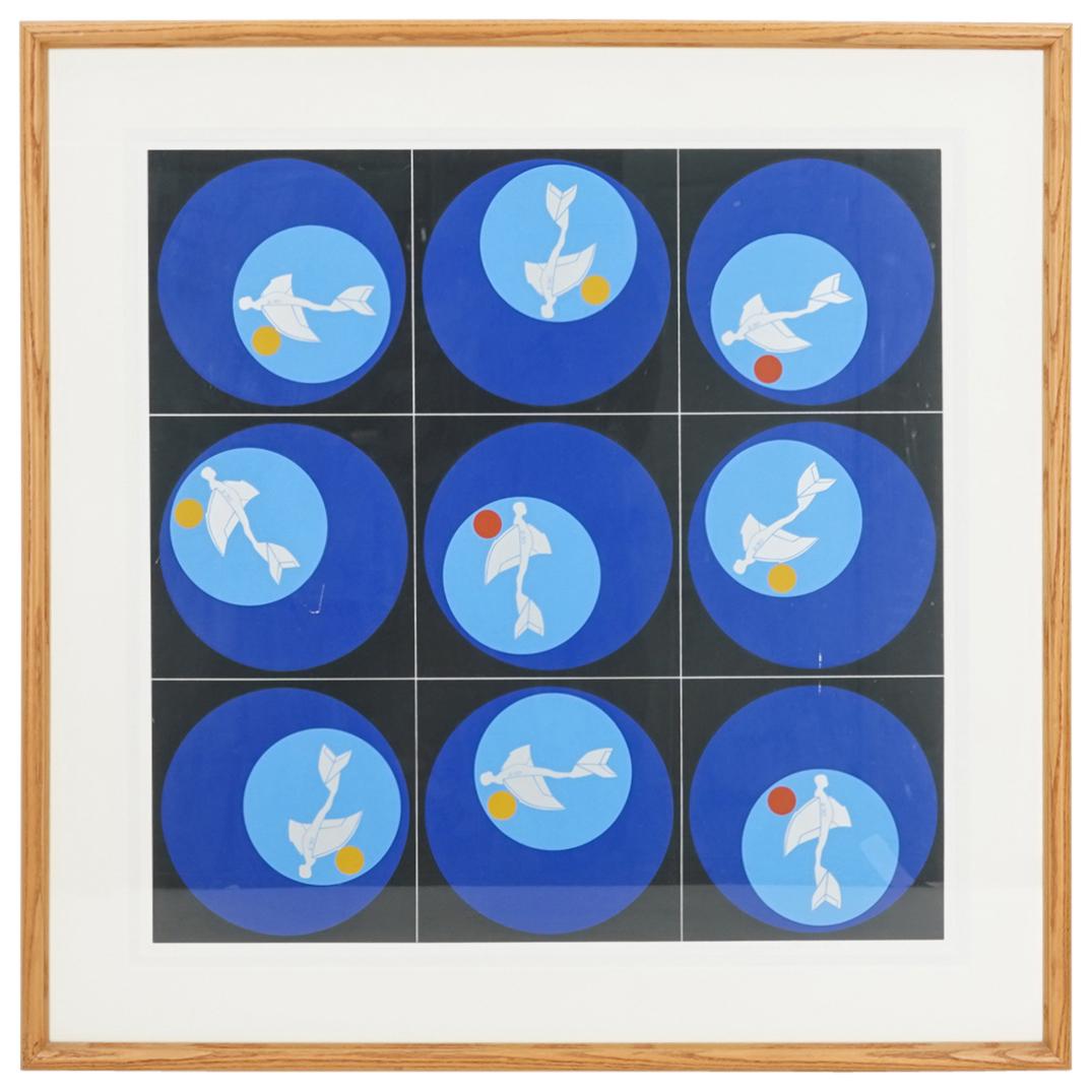 Ernest Tino Trova (American, 1927â€“2009) "Shadows, Planes & Targets" Silkscreen Print 141/150 (1 of 5)