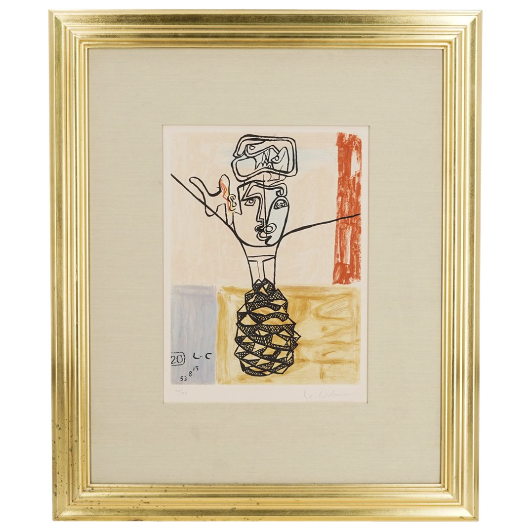 LE CORBUSIER (1887- 1965) "Unite, Plate 20" Colored Etching & Aquatint (1 of 8)