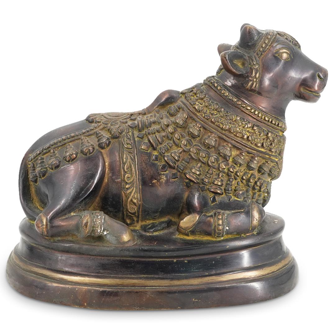 Antique Indian Bronze Nandi Bull (1 of 5)