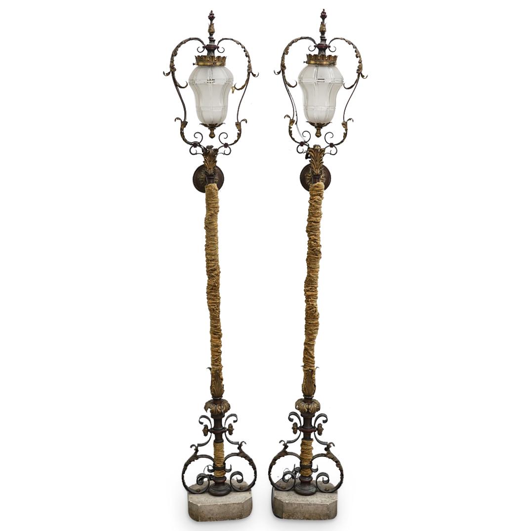 Pair Of Antique French Bronze Torchieres (1 of 13)