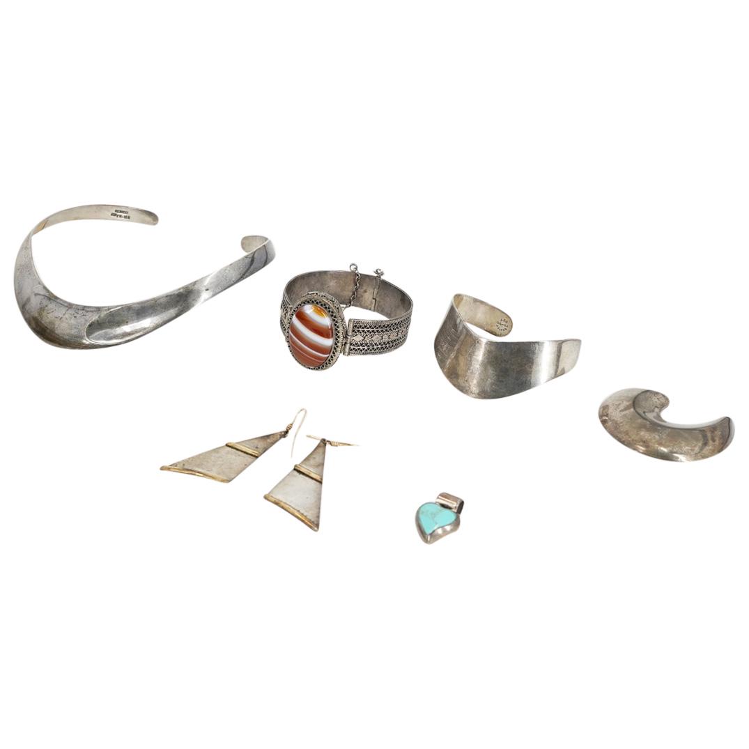 (5 Pc) Lot of Sterling Silver Jewelry (1 of 9)