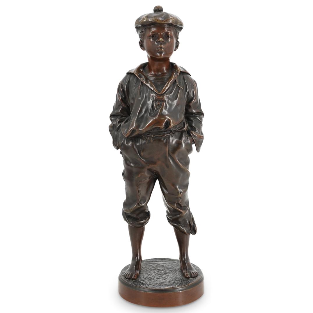 V. Szczeblewski Whistling Boy Bronze Statue (1 of 6)