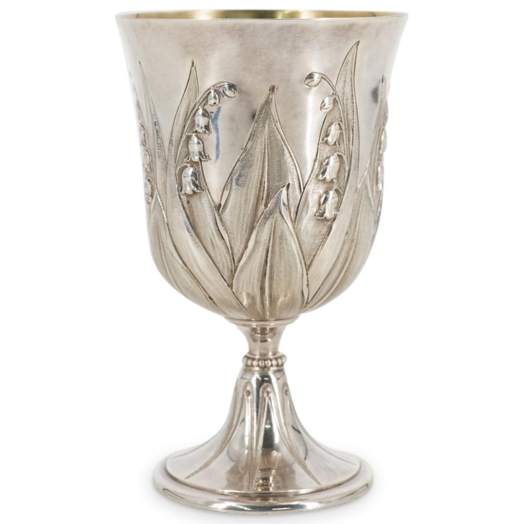 Victorian Edward & John Barnard Sterling Silver Goblet (1 of 6)
