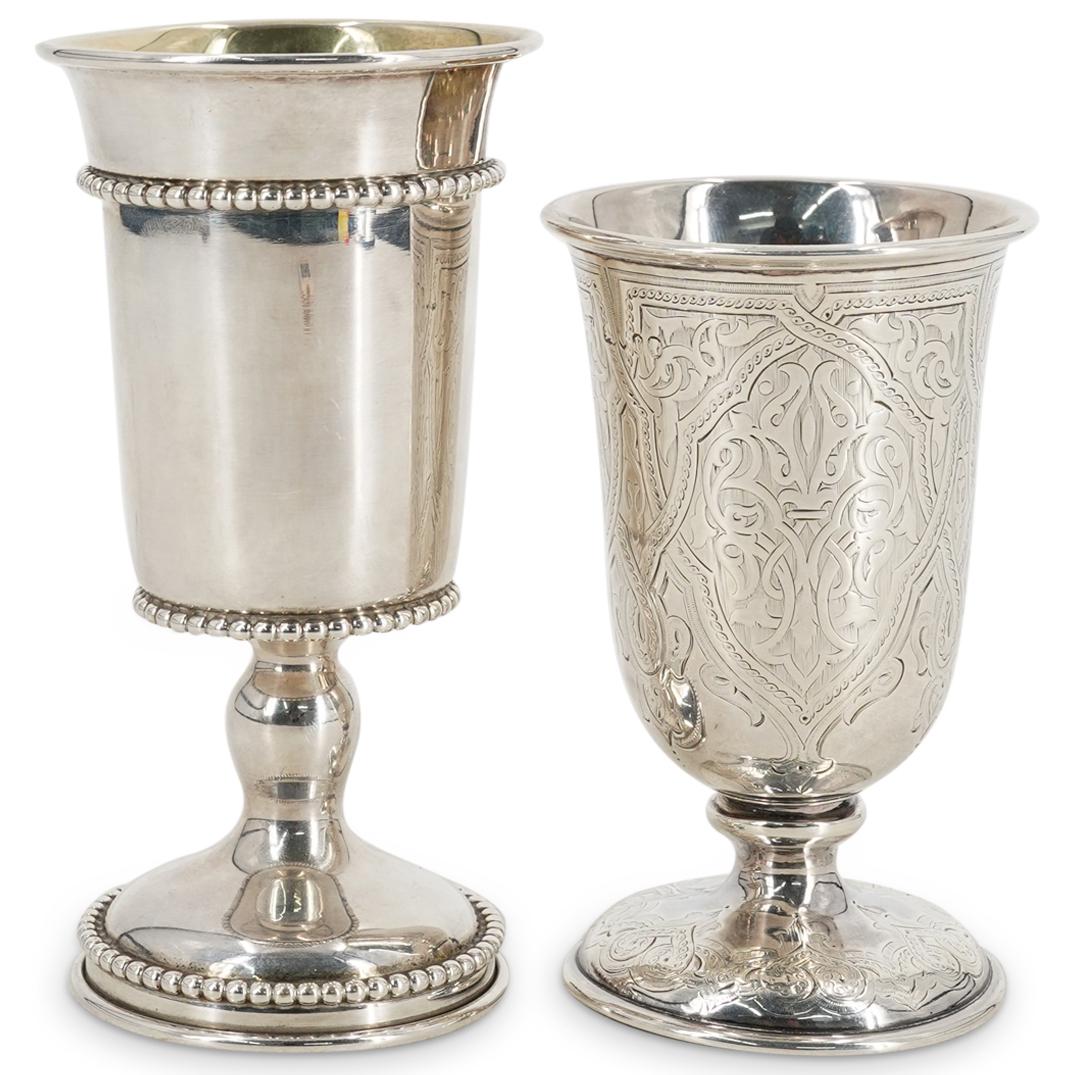 (2Pc) Sterling Silver Kiddush Cups (1 of 7)