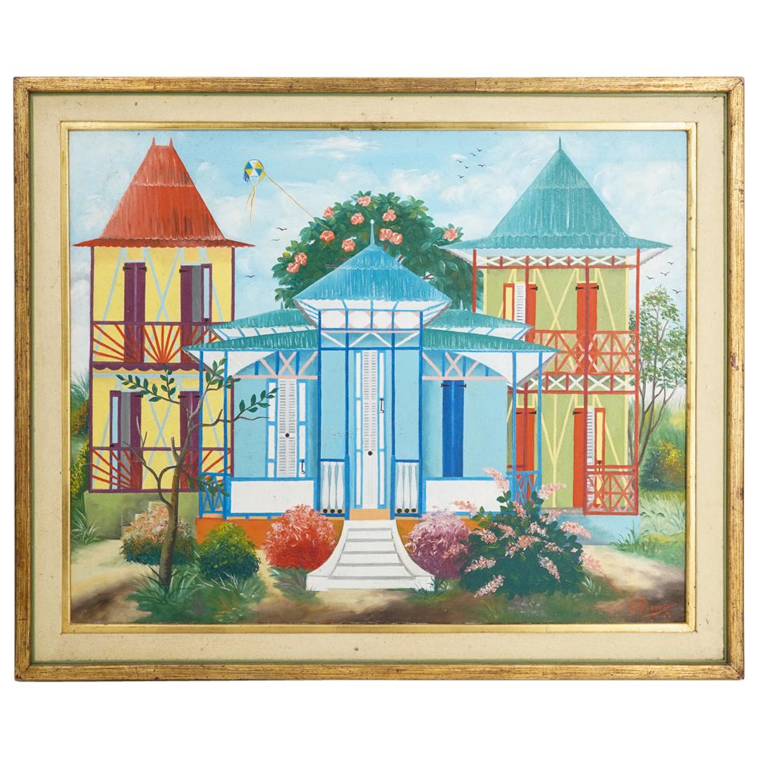 F. Pierre (Haitian, 20th Century) Acrylic Painting On Canvas (1 of 5)