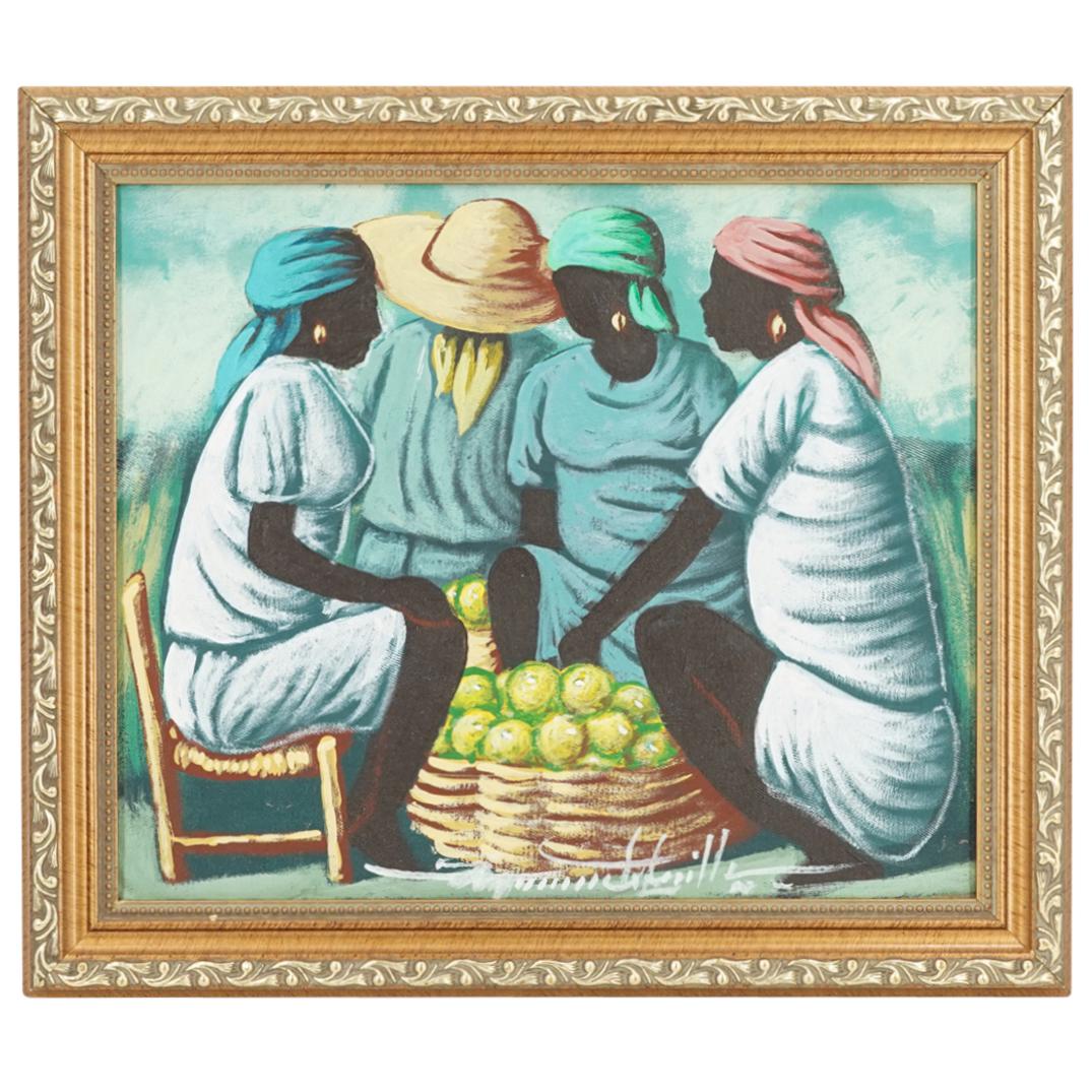 Raymond Lafaille (Haitian, 20th Cent.) Oil On Canvas Painting (1 of 5)