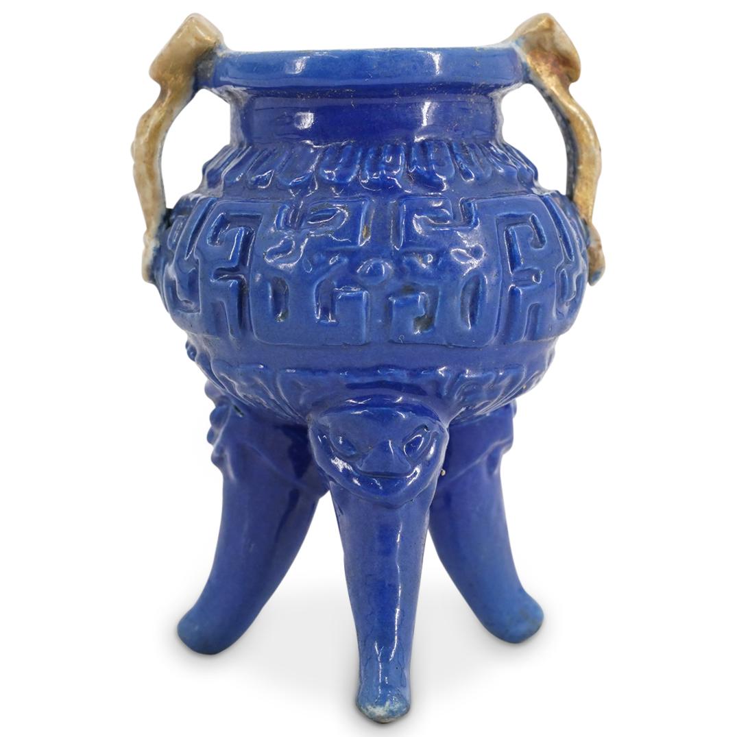 Antique Chinese Blue Porcelain Censer (1 of 5)