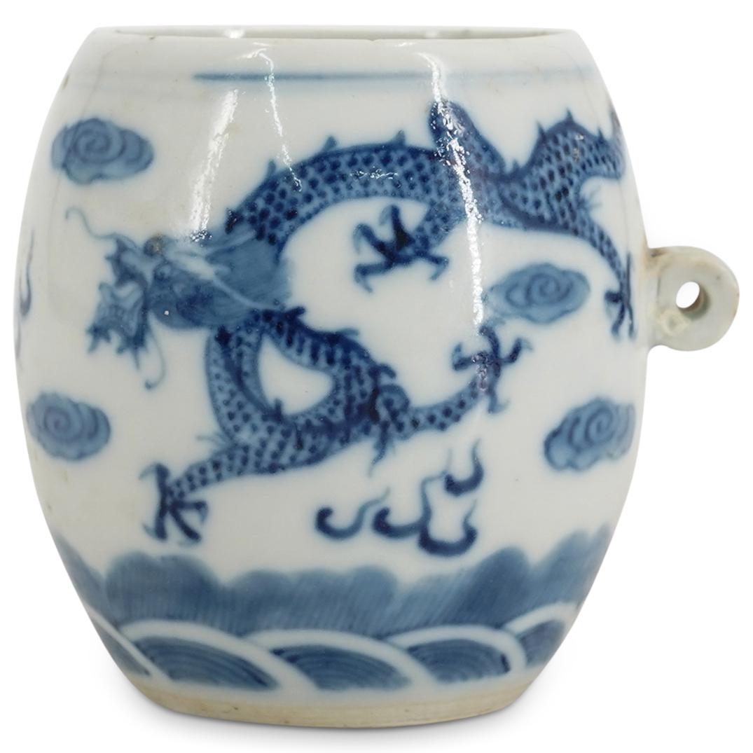 Antique Chinese Blue & White Bird Feeder (1 of 5)