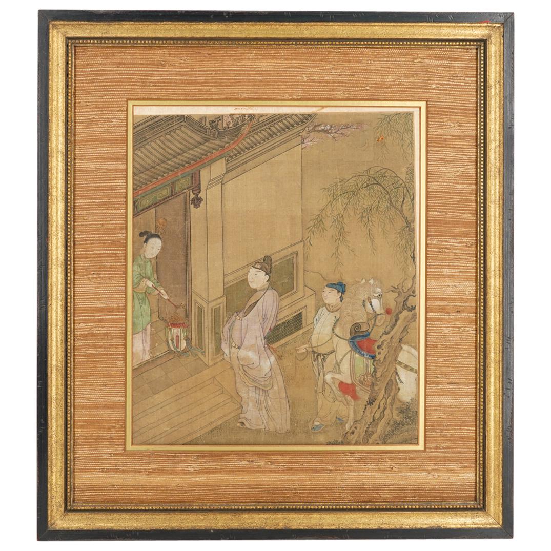 Antique Chinese Silk Painting (1 of 6)