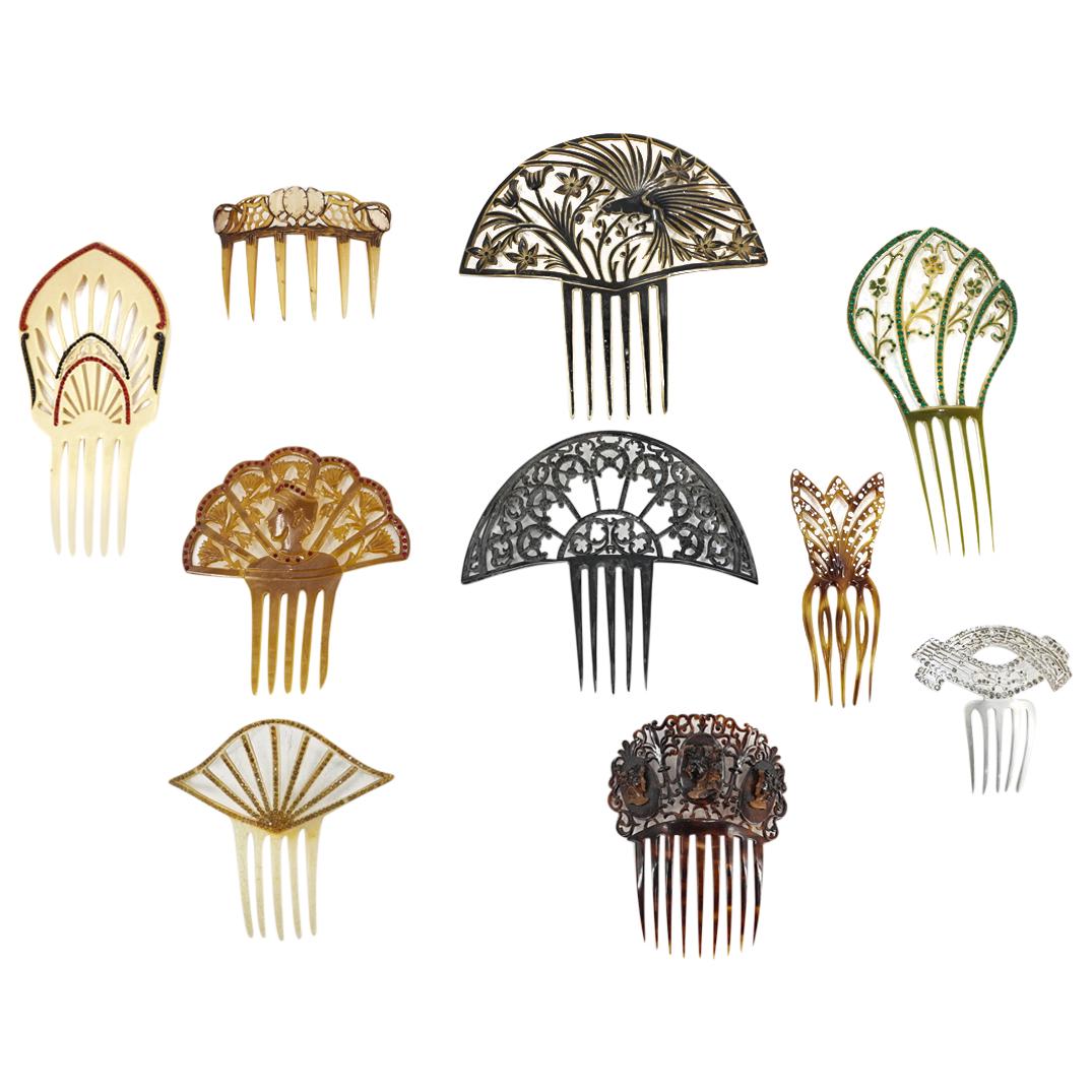 (10 Pc) Assorted Hair Combs Lot (1 of 8)