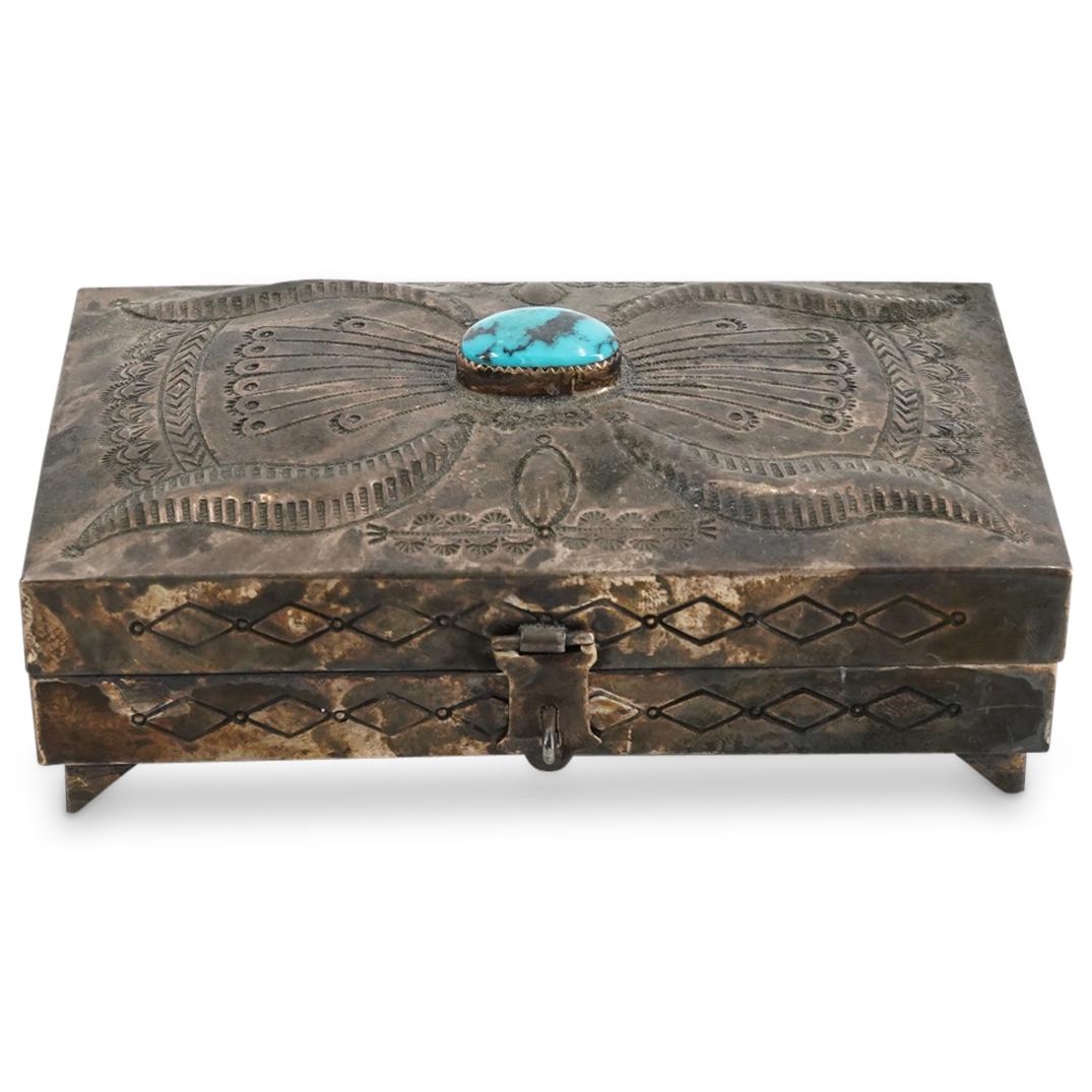 Native American Sterling Silver Box (1 of 7)