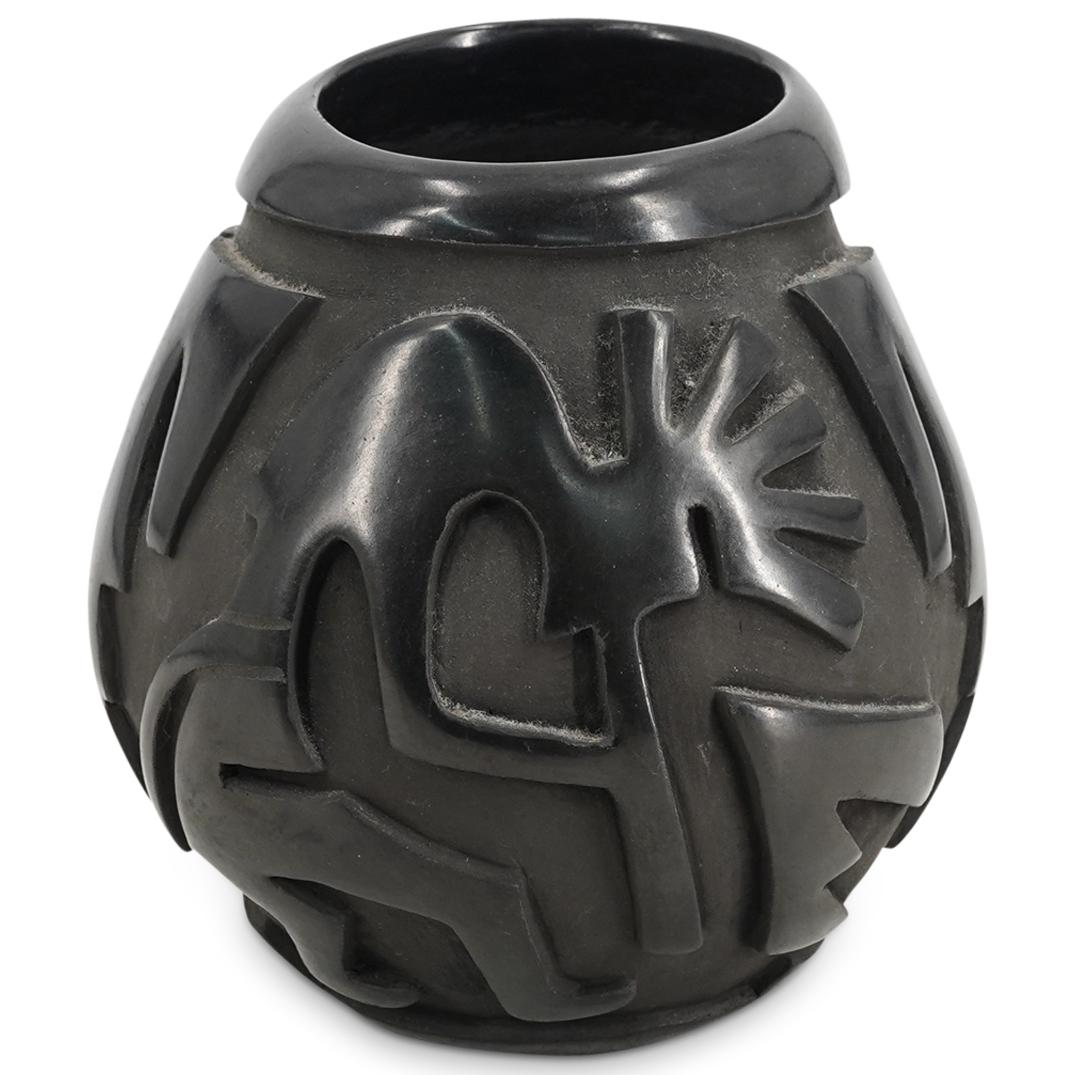 Santa Clara Pottery Rose M Lewis Vase (1 of 6)