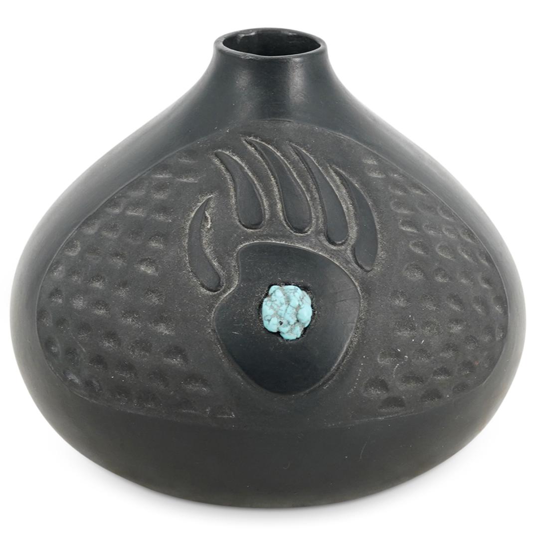 Native American Blackware Pottery Vase (1 of 6)