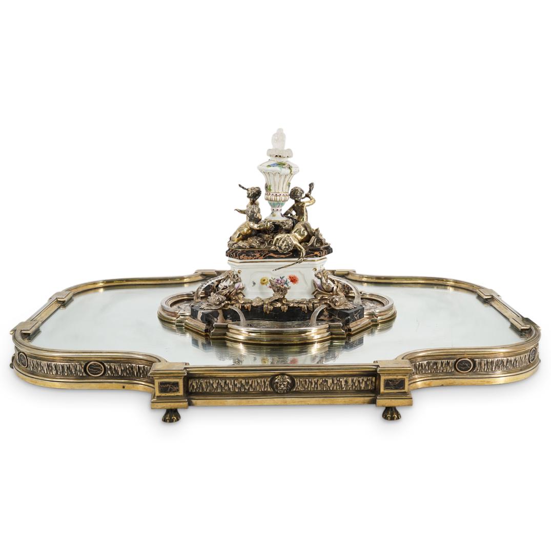 Bointaburet, Paris Especially Table In Silver Porcelain, Marble, & Glass (1 of 19)