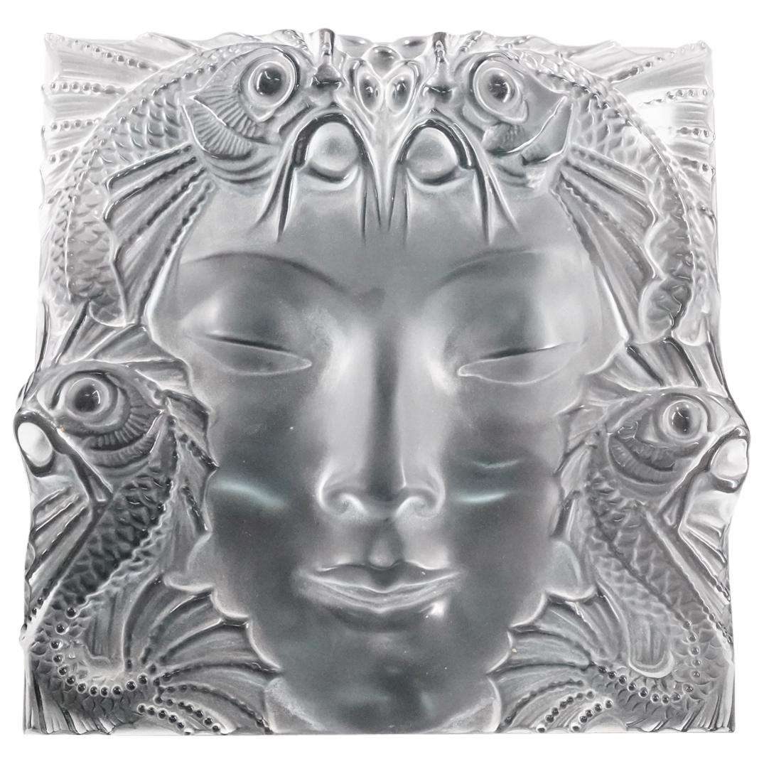 Lalique "Masque De Femme" Glass Plaque (1 of 6)