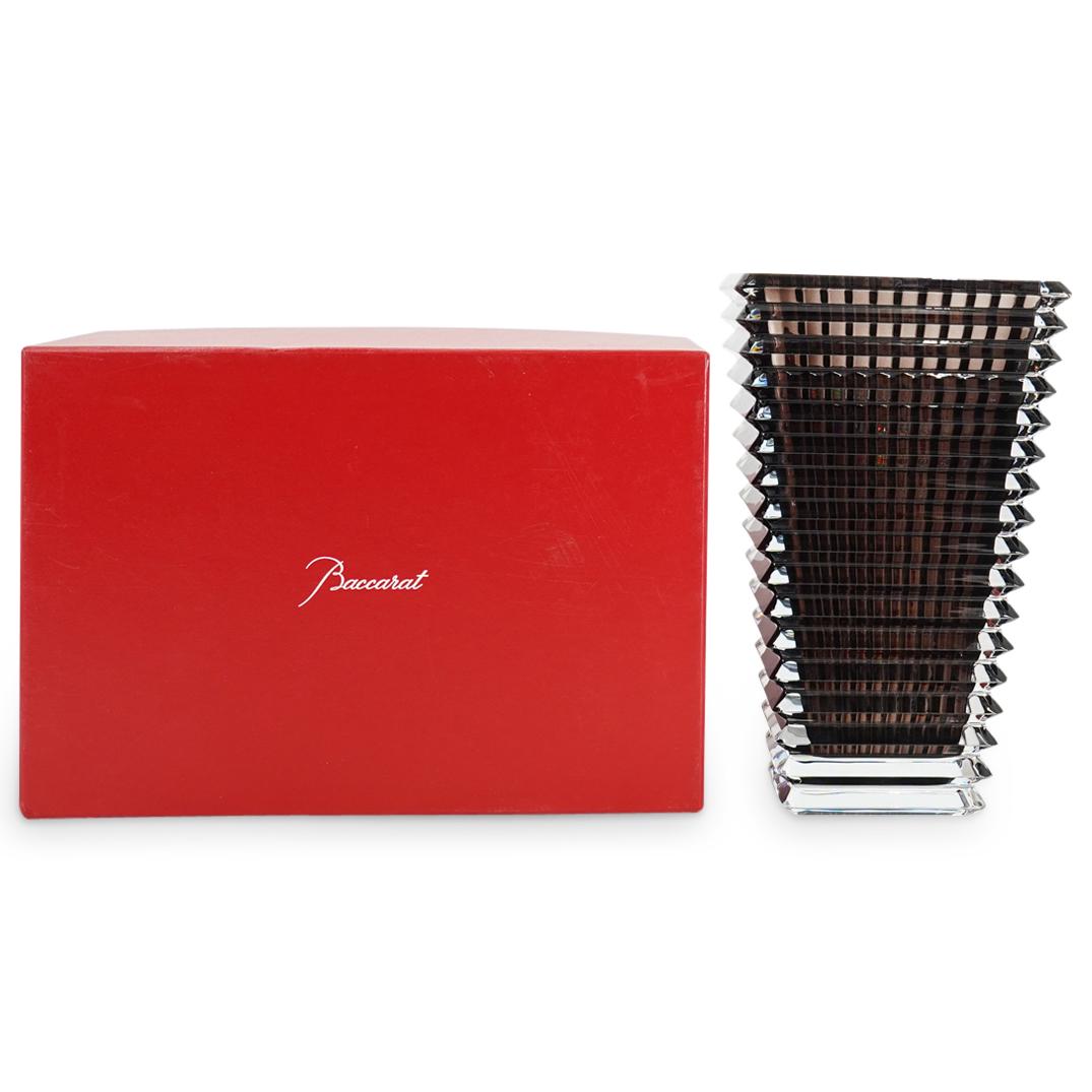 Baccarat Grey Large Rectangular Eye Vase (1 of 8)