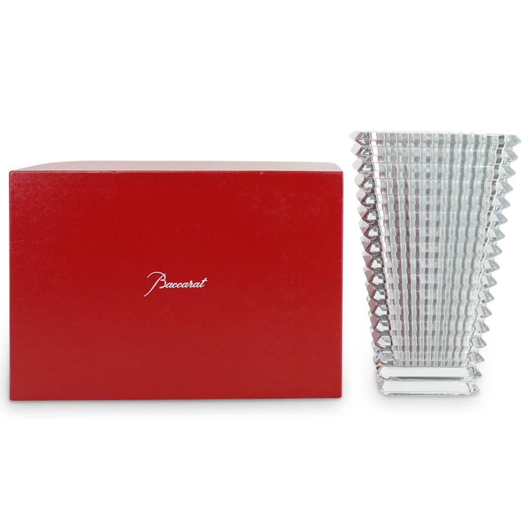 Baccarat Silver Large Rectangular Eye Vase (1 of 9)